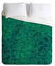 Deny Designs Karen Harris Carillon Peacock Emerald Duvet Cover - Lightweight