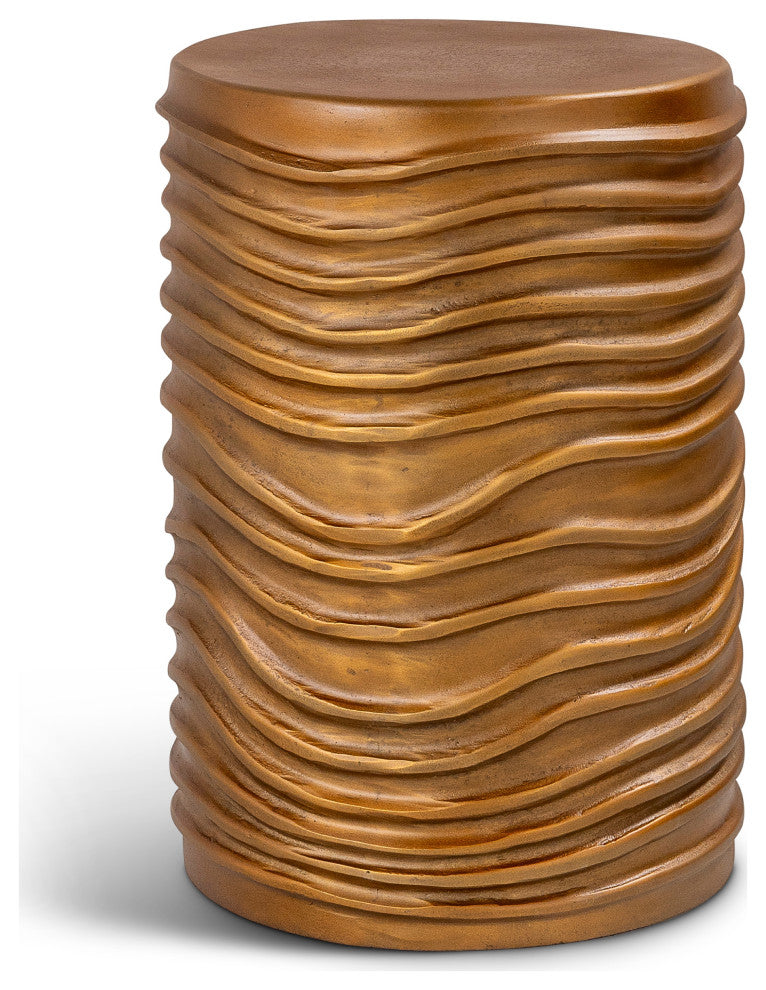 Elements Reid Accent Stool Vintage Copper