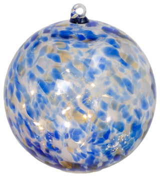 5.75" Battery Operated Blue Handblown Glass Sphere