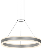 Sonneman 2303 Double Corona 24"W Integrated LED Ring Chandelier - Bright Satin