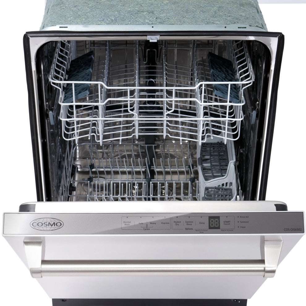 Cosmo Built-In Dishwasher Easy Clean Stainless Steel Touch Controls