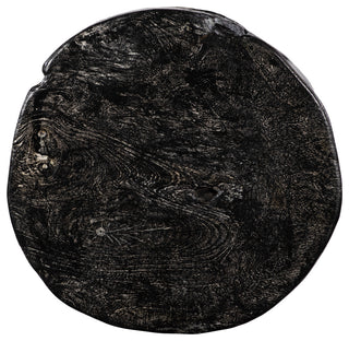 Black Wash Stool, Round