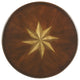 Isla Olive Ash Burl Accent Table, Dark Brown