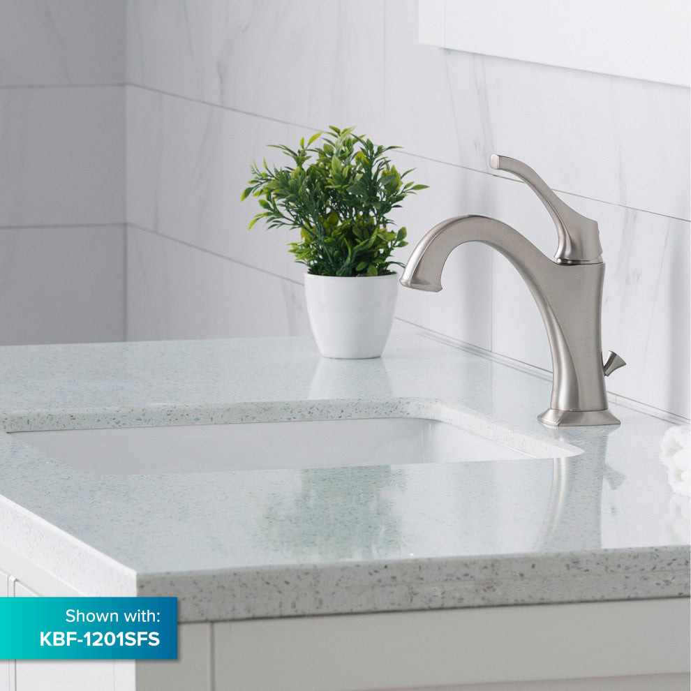 Elavo Ceramic Square Undermount Bathroom Sink, White