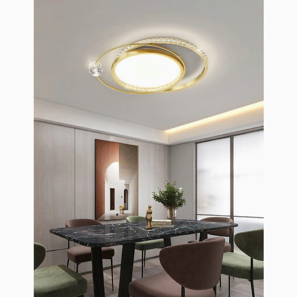 Sankt Vith | Luxury Circle LED Chandelier, Gold, A