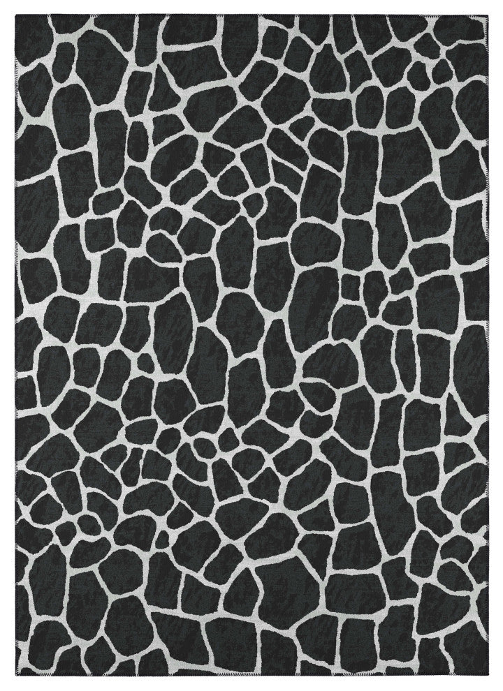 Indoor/Outdoor Mali ML4 Midnight Machine Washable 3' x 5' Rug