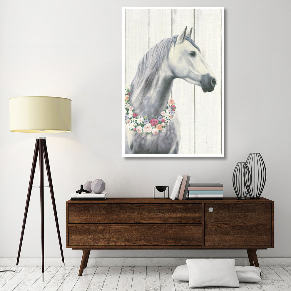 "Spirit Stallion I on Wood no Lace" Digital Paper Print by James Wiens, 42"x62"