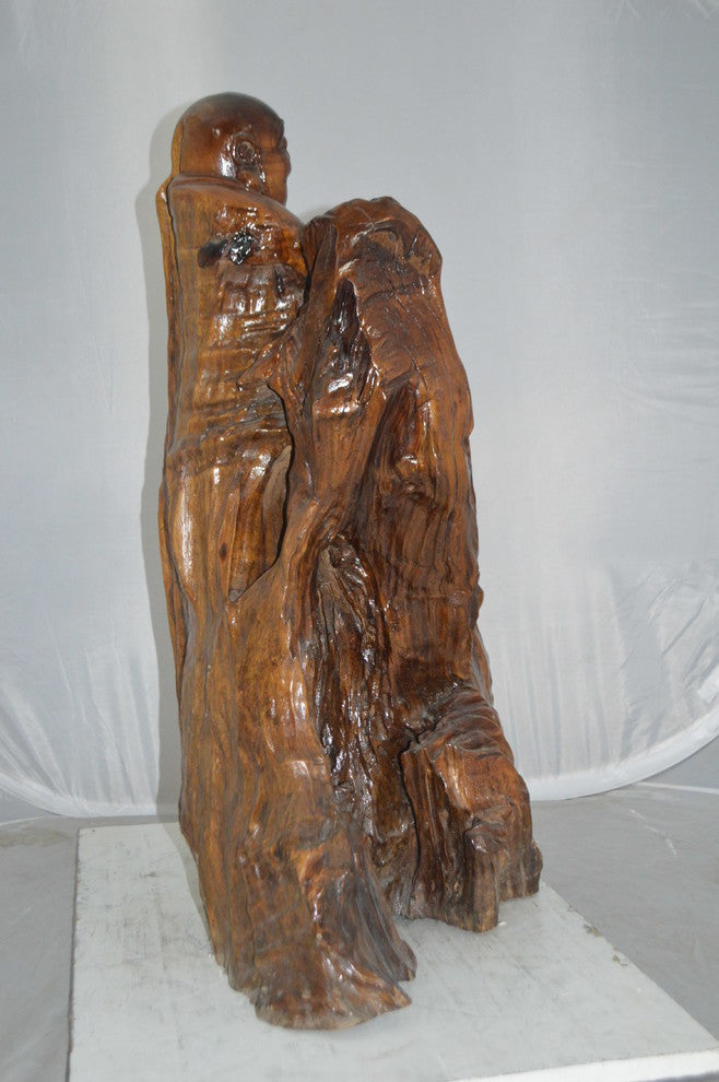 Wood Carved Buddha CC7 -  Size: 32"L x 17"W x 35"H.