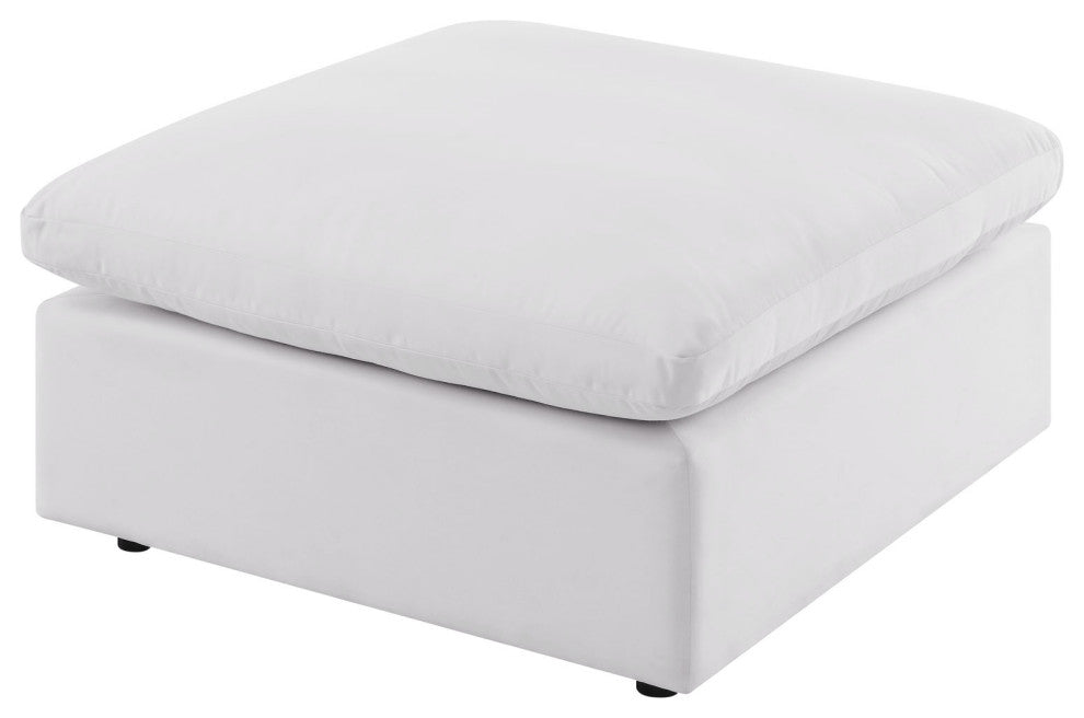 Modular Lounge Sectional Deep Sofa Set, White, Modern, Outdoor Hospitality