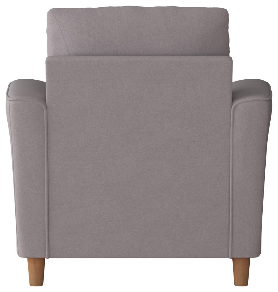 CorLiving Georgia Light Grey Upholstered Accent Chair