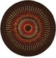 Safavieh Soho soh719b Polka Dots Rug, Brown/Gold, 4'0"x4'0" Round