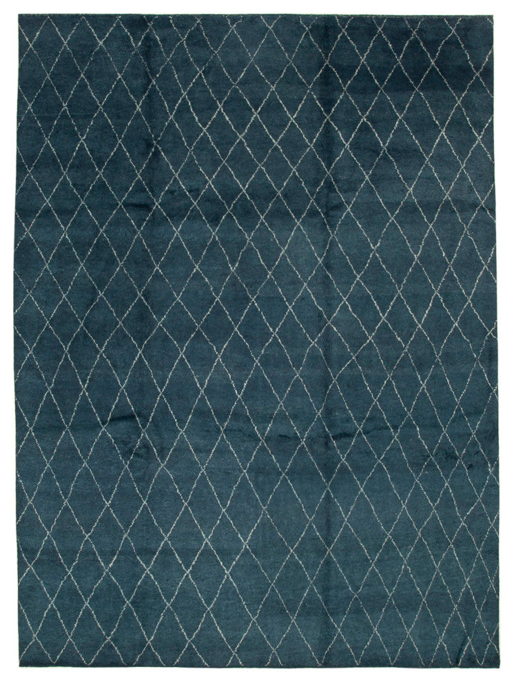 Rug N Carpet - Handmade Decorative 10' 1'' x 13' 9'' Moroccan Area Rug