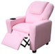 Marisa 23"W PU Leather Kids Recliner Chair with Cupholder, Pink