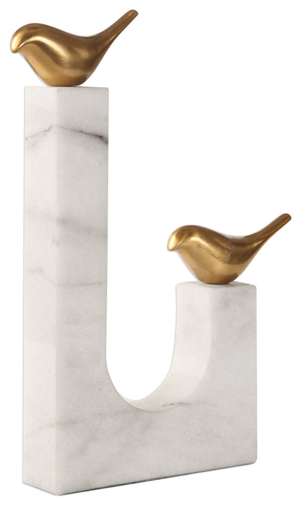 New Uttermost Songbirds Brass Sculpture