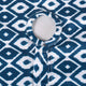 DII Blue Ikat Outdoor Tablecloth With Zipper 52 Round