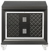 ACME Sawyer Nightstand, Metallic Gray