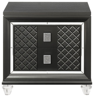 ACME Sawyer Nightstand, Metallic Gray