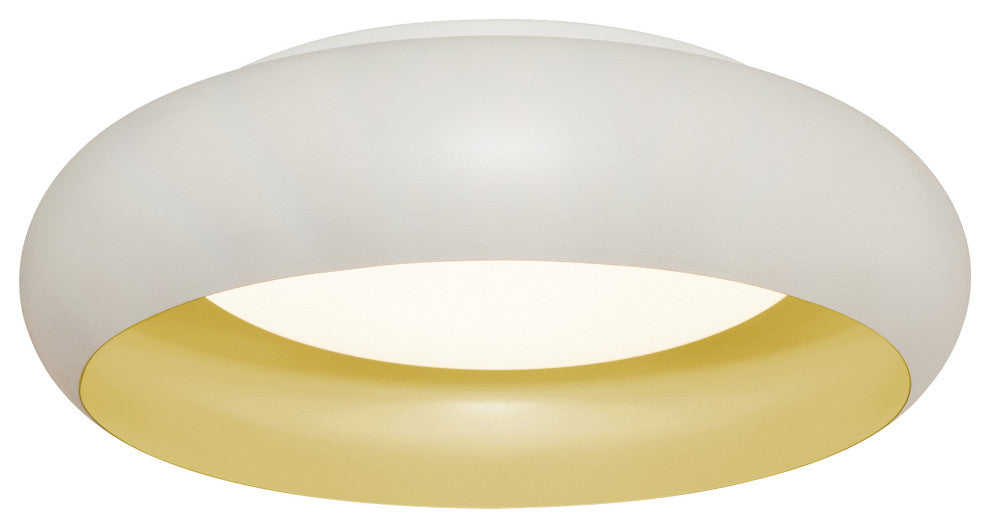Kayce 15'' LED Flush Mount, White