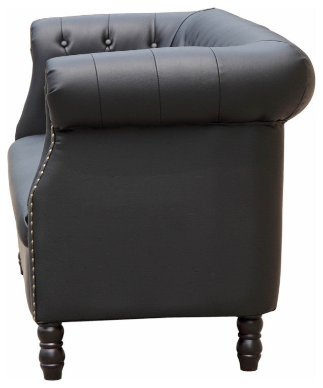 Modern Classics Chester Loveseat, Black