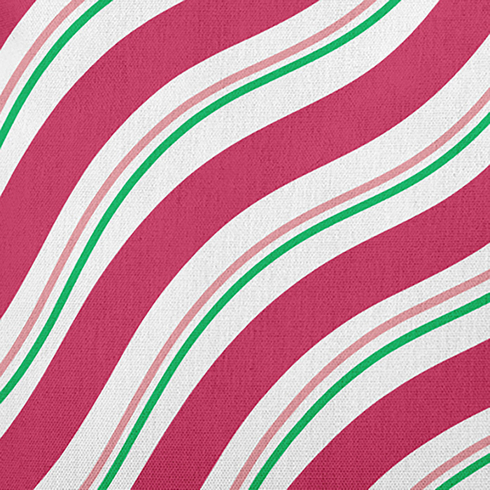 Candy Stripes Accent Pillow, Holiday Pink, 16"x16"