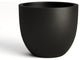 DTY Signature Mount Belford 1-piece Fiberstone Planter, Black, Large