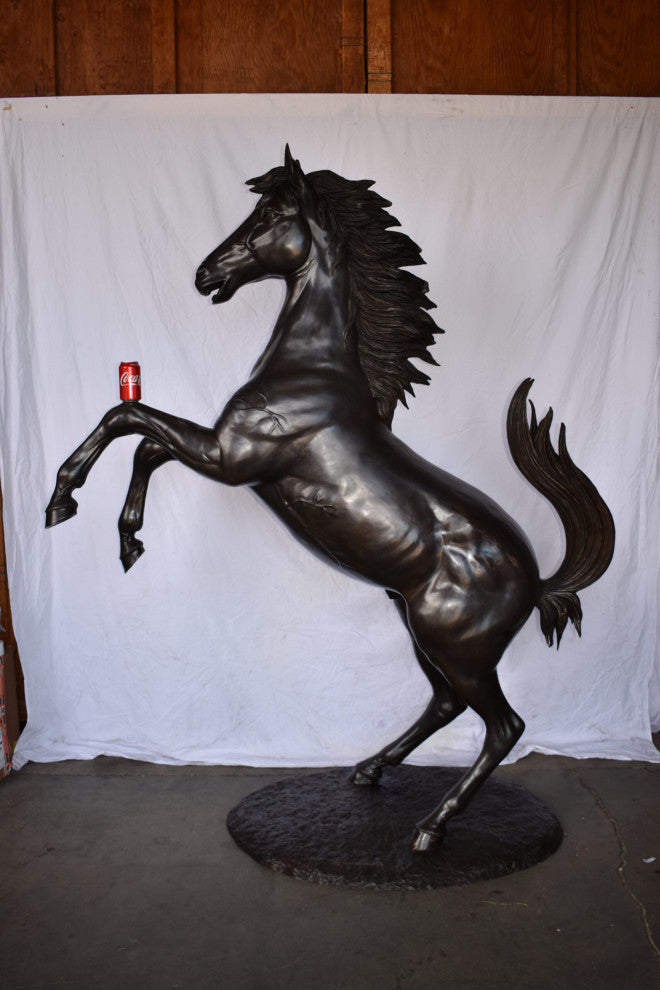 Ferrari Horse Life-size Bronze Statue Giant Size Size: 72" x 34" x 88"H