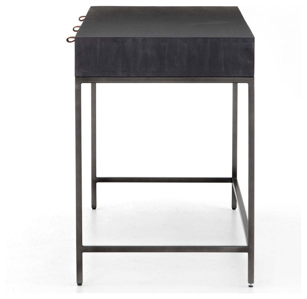 Trey Modular Writing Desk-Black Wash Pop