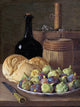 Tile Mural, Still Life With Figs and Bread By Luis Melendez Ceramic, Glossy