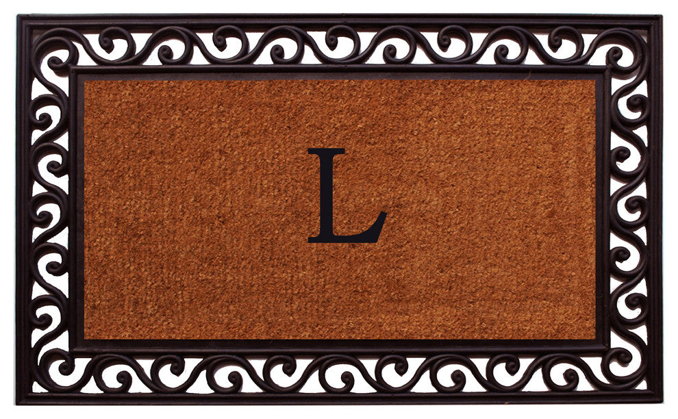 Rembrandt Monogram Doormat 22"x36", Letter L
