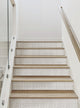 Crosshatch Peel and Stick Stair Riser Strips, Brown, 48"x6", Set of 6