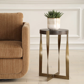 Uttermost Drew Brass Accent Table