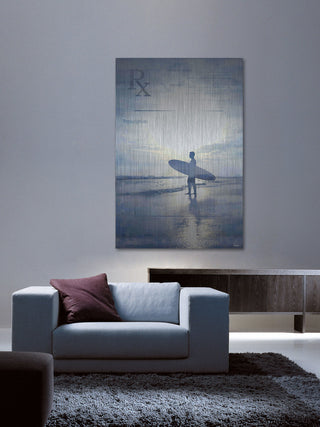 "RX Surf" UV Ink Print on Brushed  Aluminum, 24"x36"