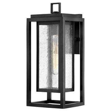 Hinkley 16" Republic Medium Outdoor Wall Mount Lantern, Black