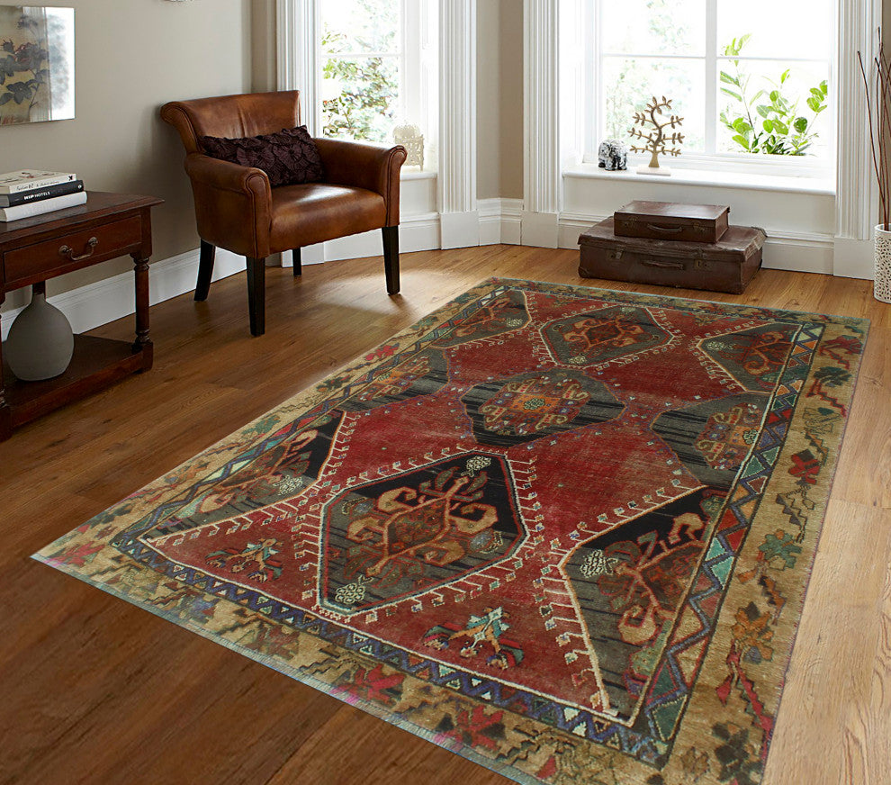 Semi-Antique Mawusi Red Rug