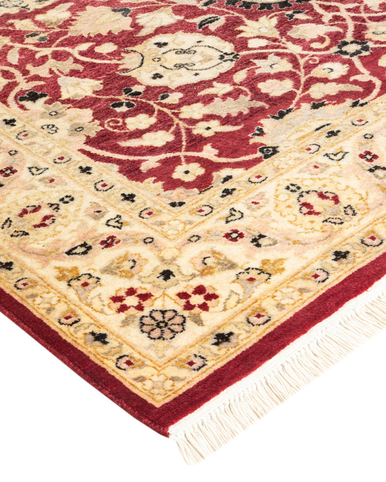 Hopang One-of-a-Kind Hand-Knotted Area Rug Orange, 4'2"x6'1"