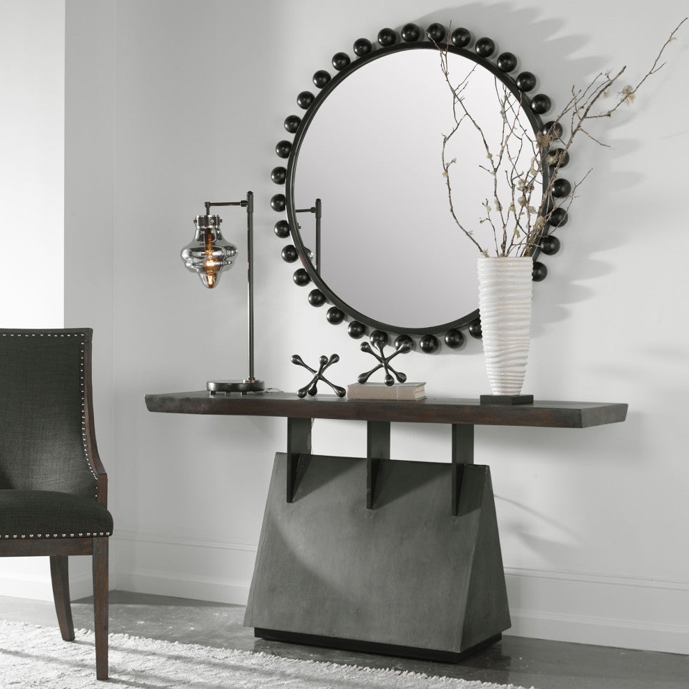 Uttermost Vessel Industrial Console table