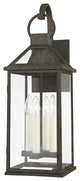 Sanders 4 Light Large Exterior Wall Scone, French Iron