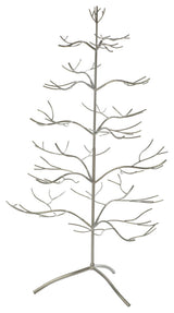 36"H Metal Ornament Tree, Silver