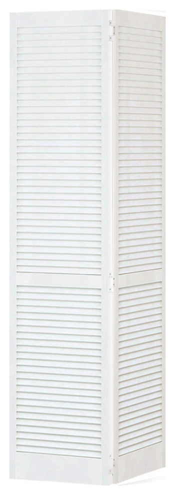 Closet Door, Bi-fold, Kimberly Bay Traditional Louver-Louver White, 80"x32"