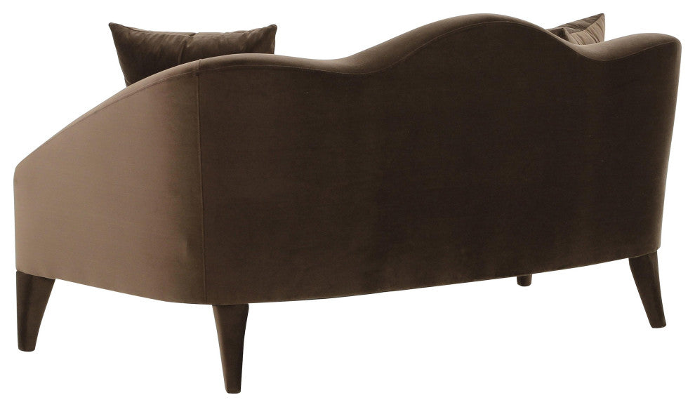 Naya Chocolate Velvet Loveseat