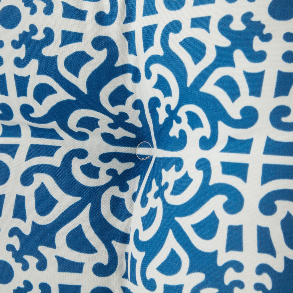 Outdoor High Back Chair Cushion, Set of 2, Indigo