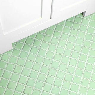 Hudson Tangier Mosaic Floor and Wall Tile, Light Green