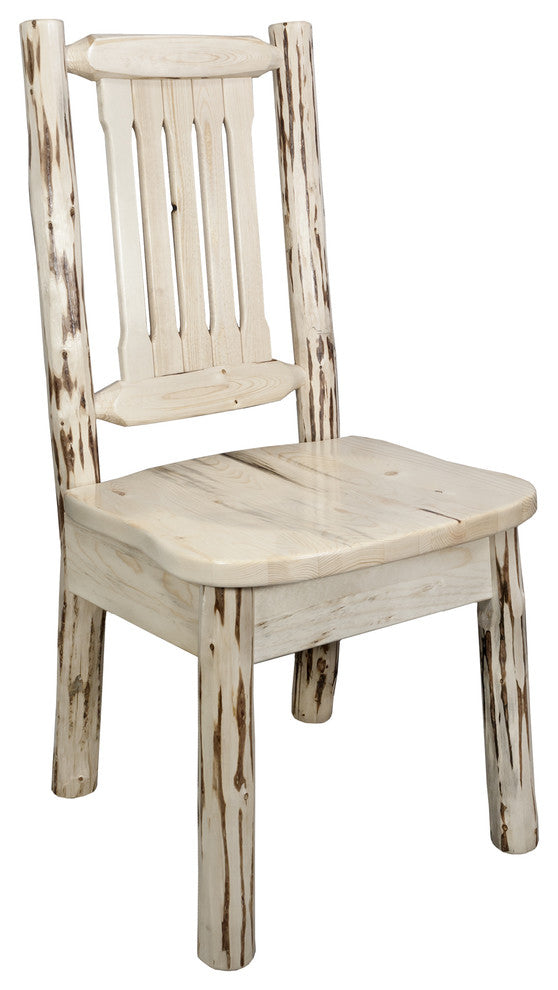 Montana Collection Side Chair w/ Ergonomic Wooden Seat, Ready To Finish