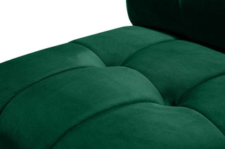 Limitless Velvet Upholstered 14-Piece Modular Sectional, Green