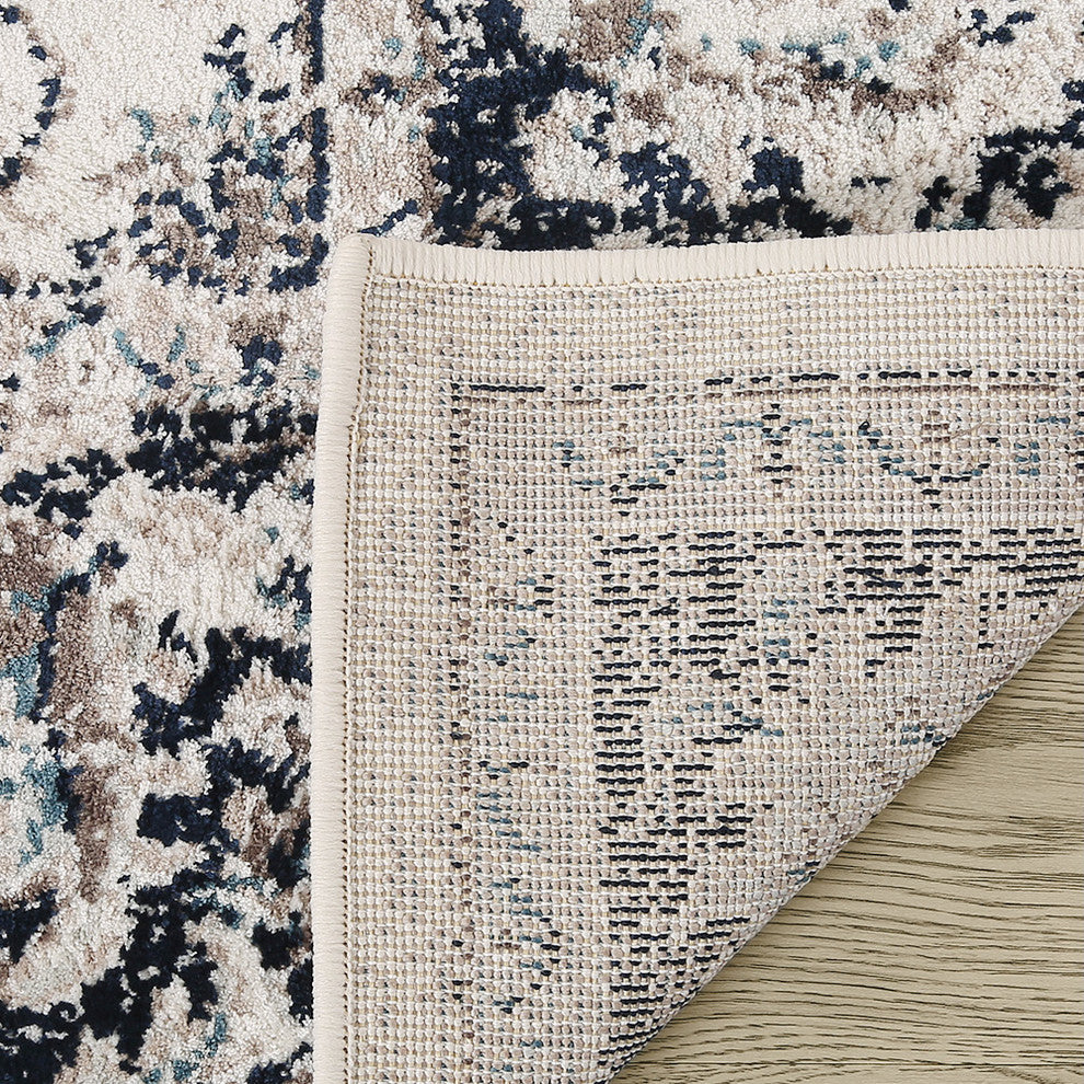LNC Distressed Polyester Area Rug, 8' X 10'