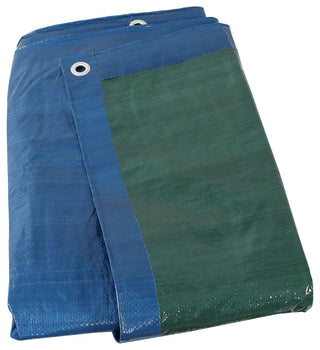Sunnydaze Waterproof Multi Purpose Poly Tarp, Blue/Green, 16'x20'