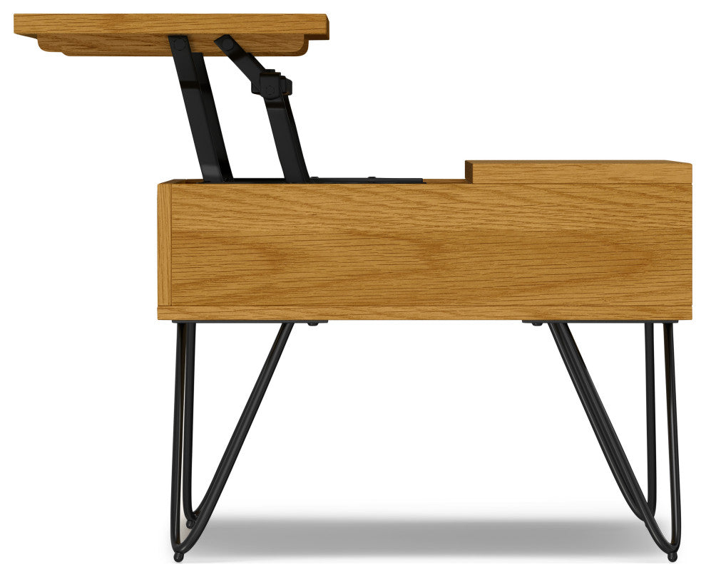 Hunter Lift Top Coffee Table in Oak Veneer, Oak Veneer