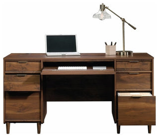 Sauder Clifford Place Engineered Wood Computer Desk in Grand Walnut