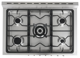 36 in. Stellar Collection 3.8 cu. ft. Dual Fuel Range, 5 Burner, Convection Oven