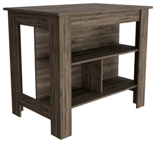 Brooklyn Kitchen Island, Dark Brown